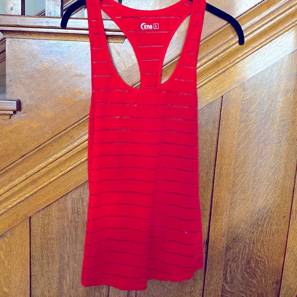 Zyia Active Red Havana Tank. Large. EUC.